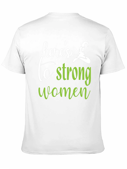 Camiseta Negra Heres to Strong Women