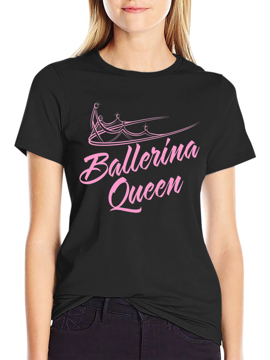 Camiseta Negra Ballerina Queen