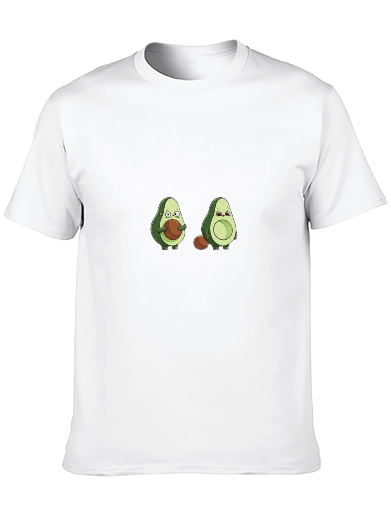 Camiseta Negra con Diseño de Aguacates