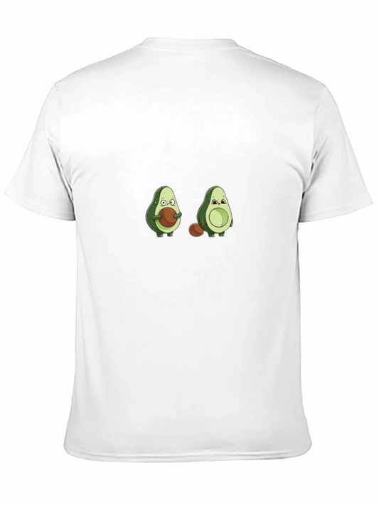 Camiseta Negra con Diseño de Aguacates