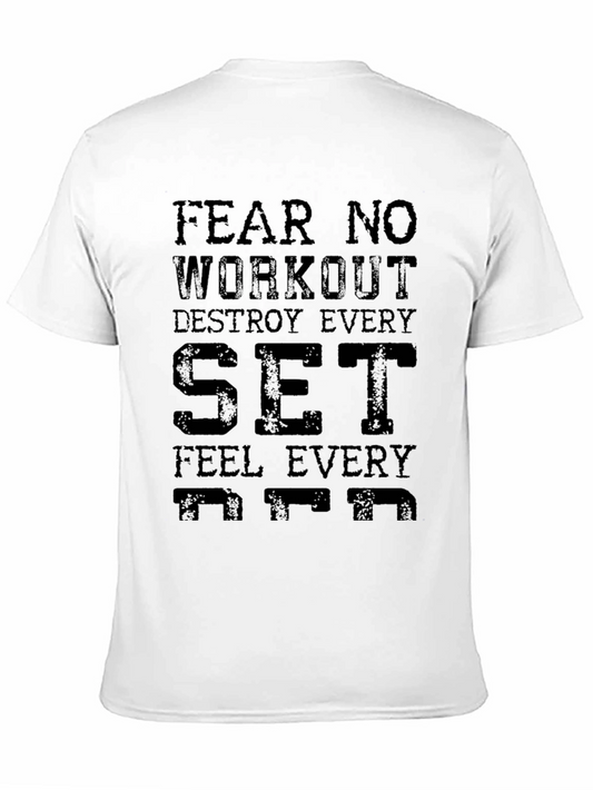 Camiseta Negra Motivacional para Entrenar