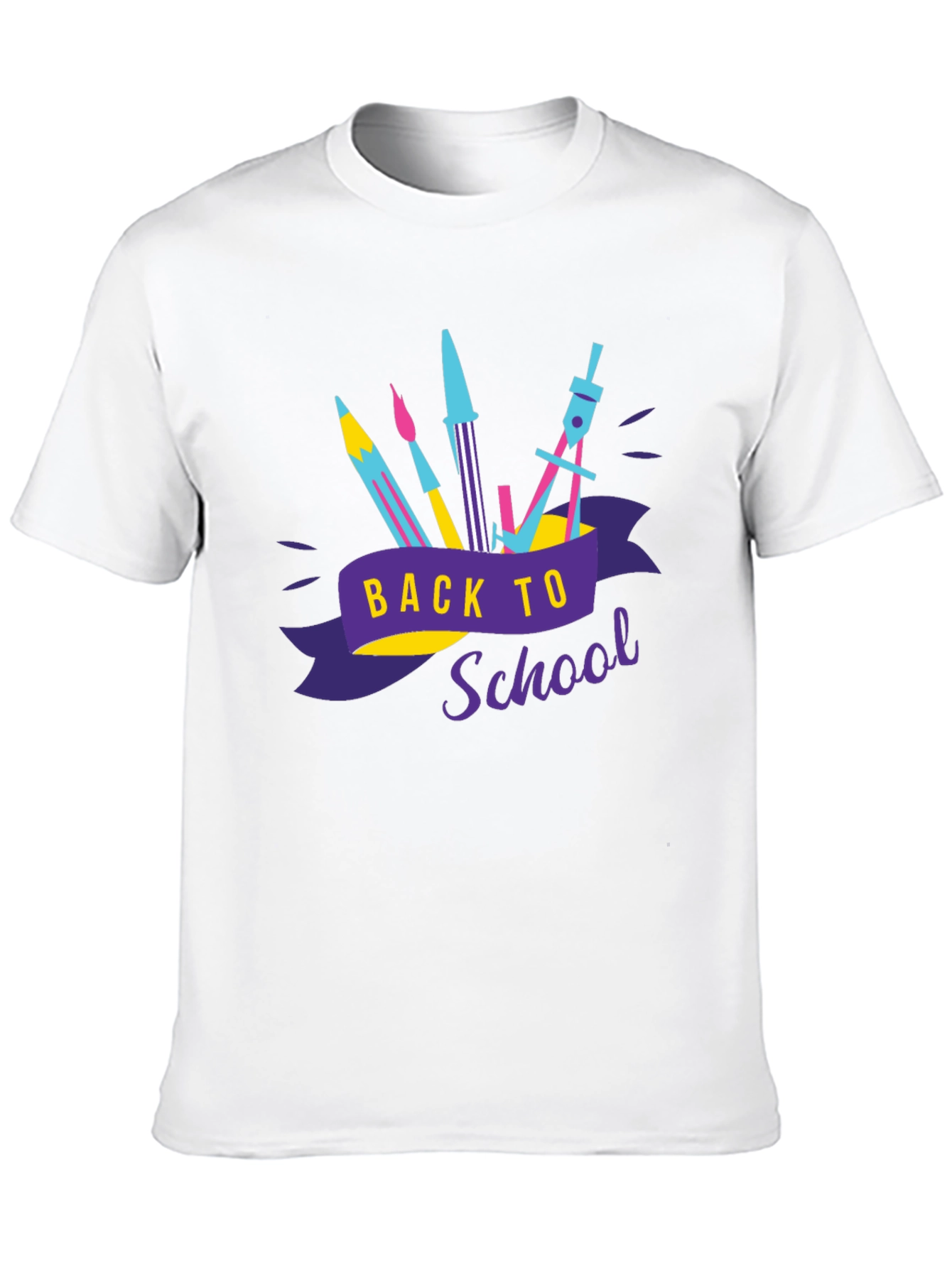 Camiseta Negra Estampada Regreso a Clases