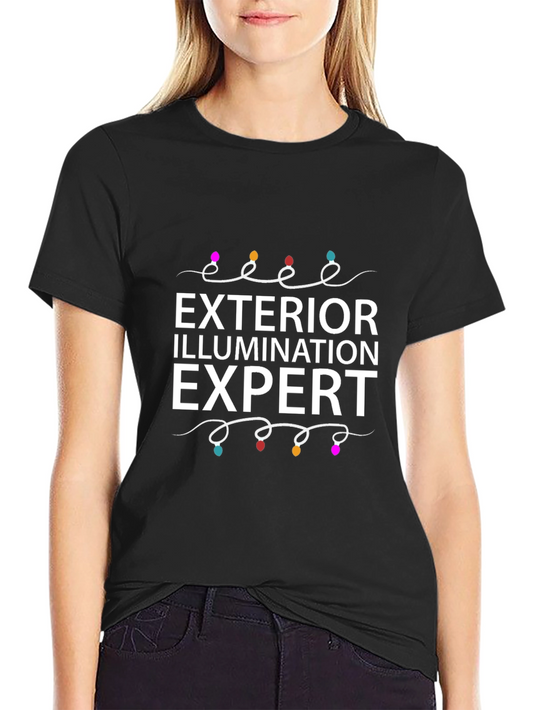 Camiseta Negra Exterior Iluminación Experto