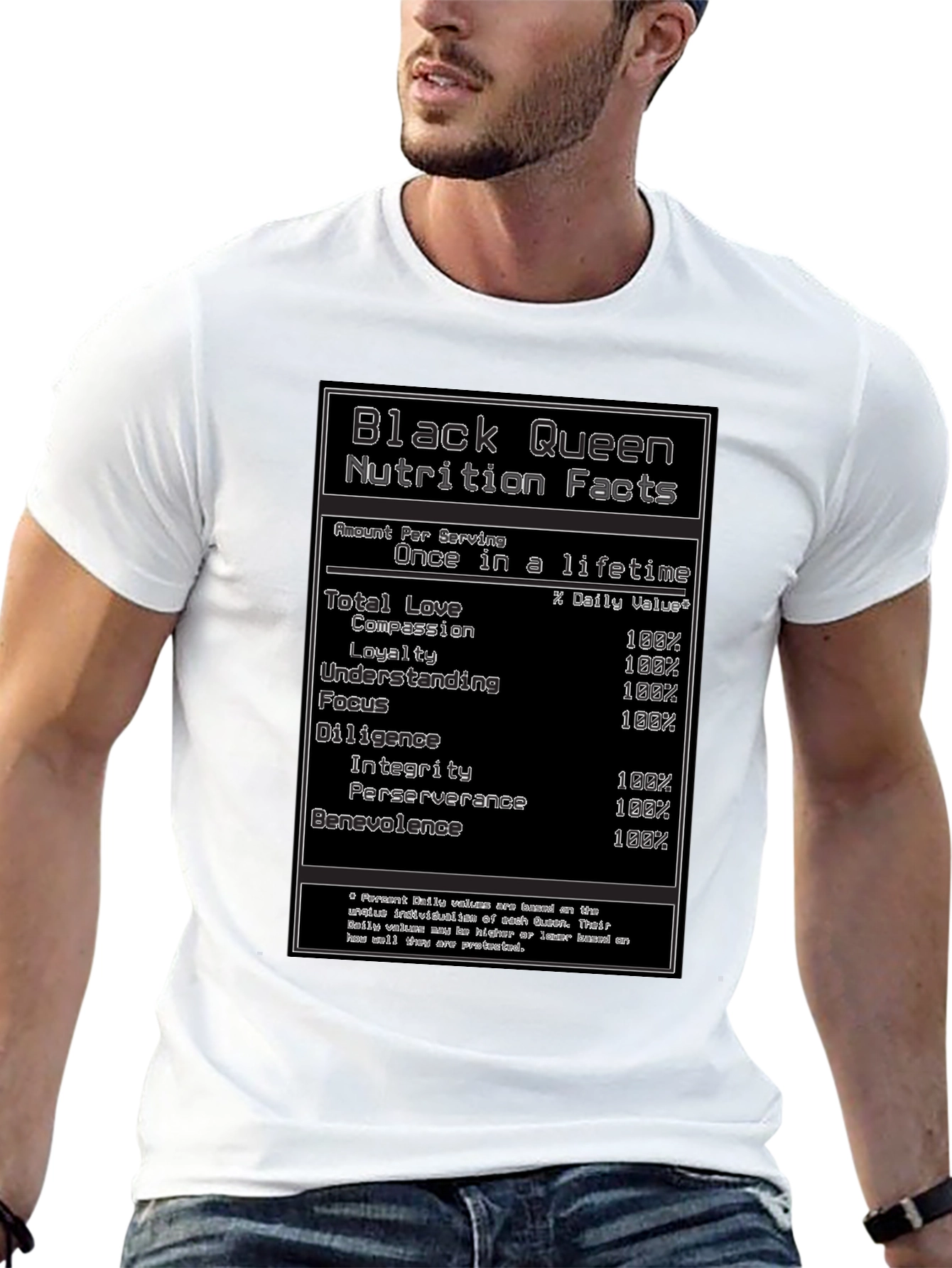 Camiseta Negra Black Queen Nutrition Facts