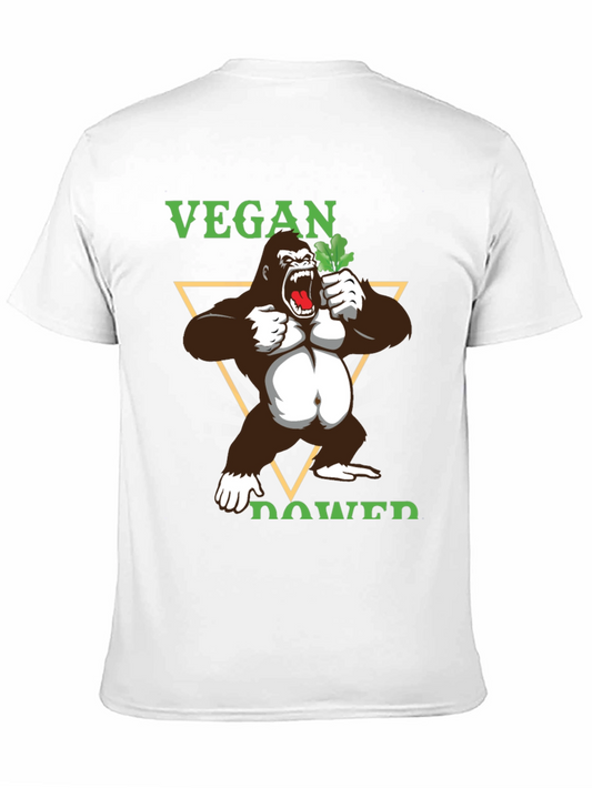 Camiseta Vegana con Gorila Poderoso