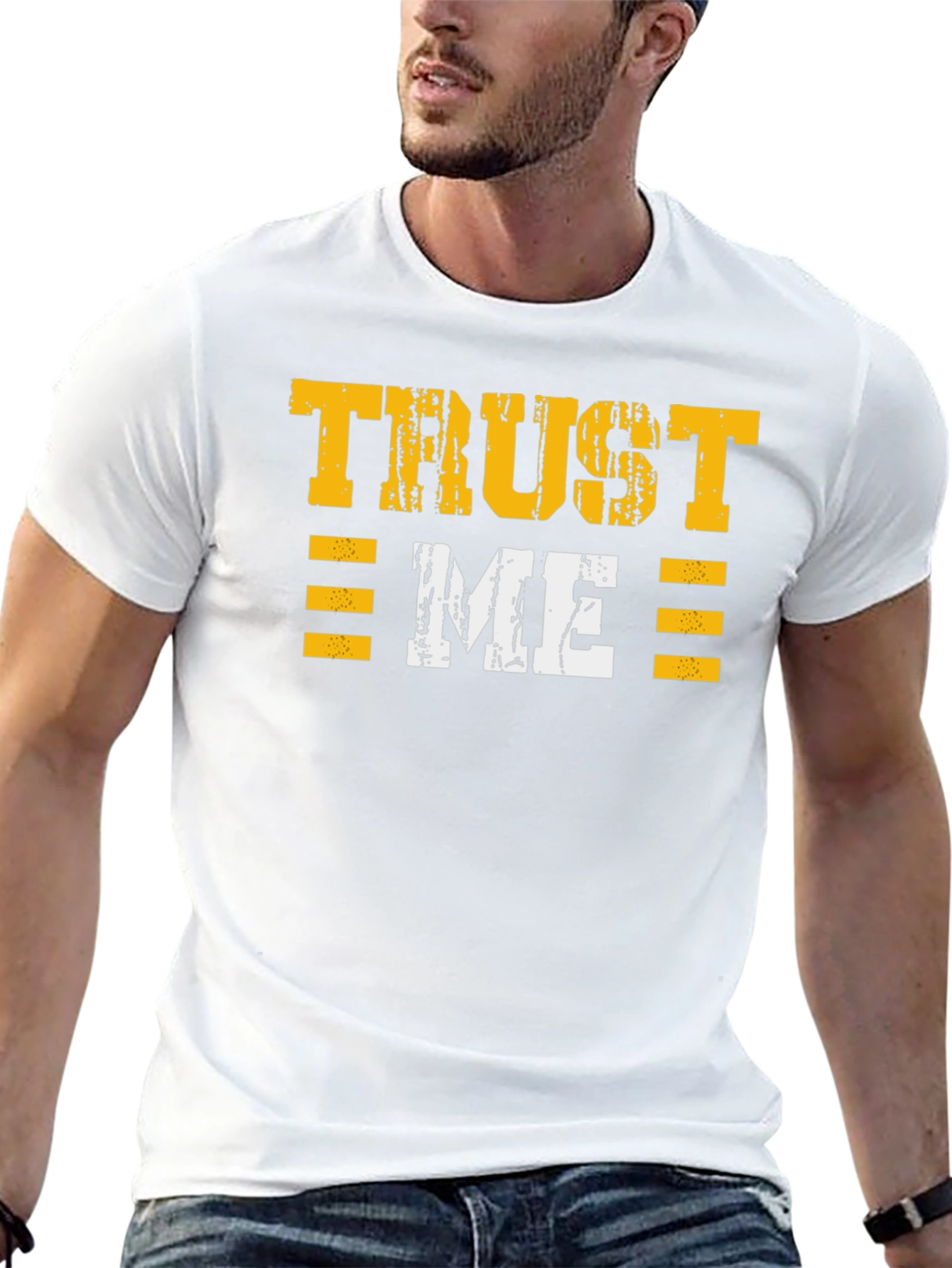 Camiseta Negra Trust Me Estilo Grunge
