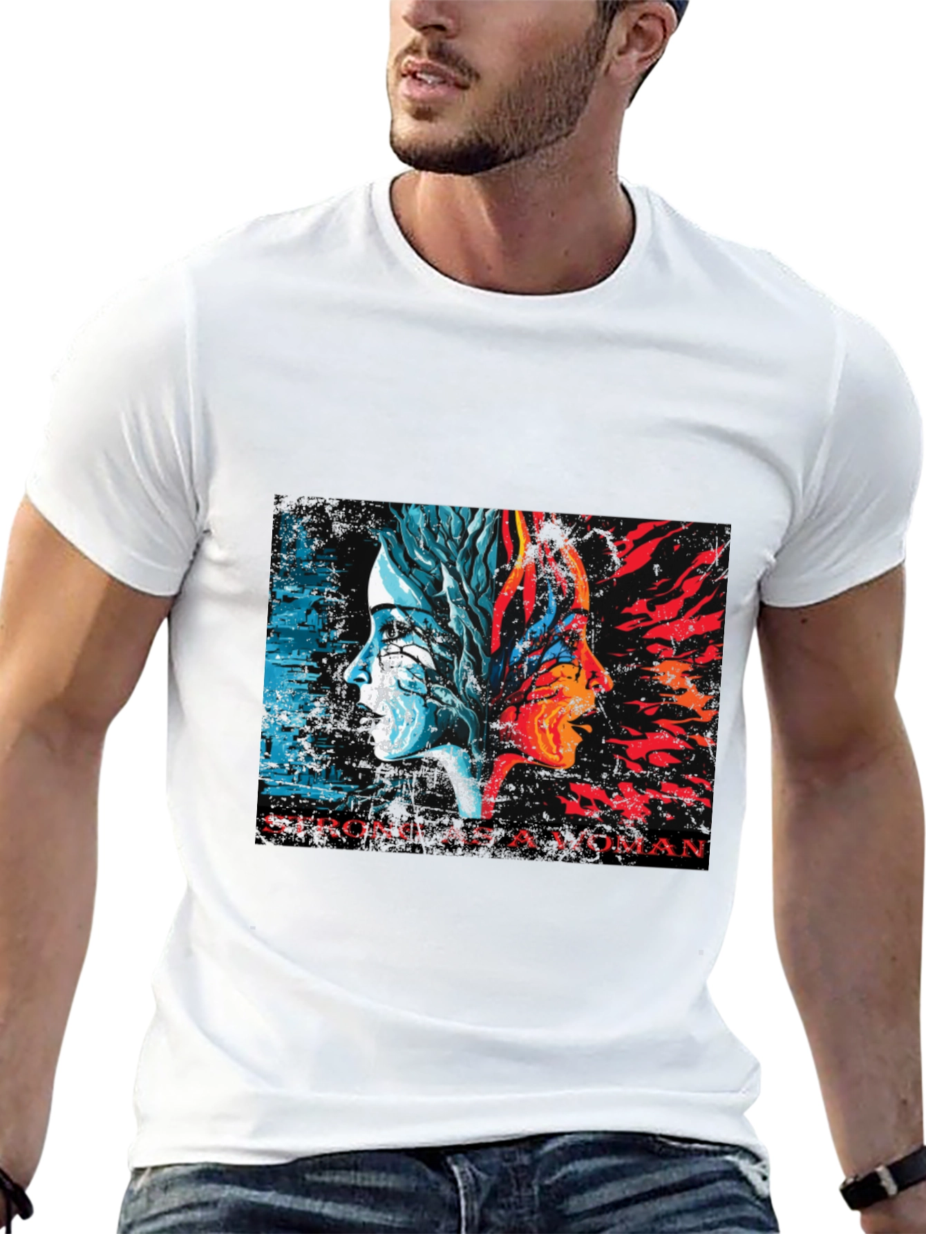 Camiseta Negra: Fuerte Como una Mujer