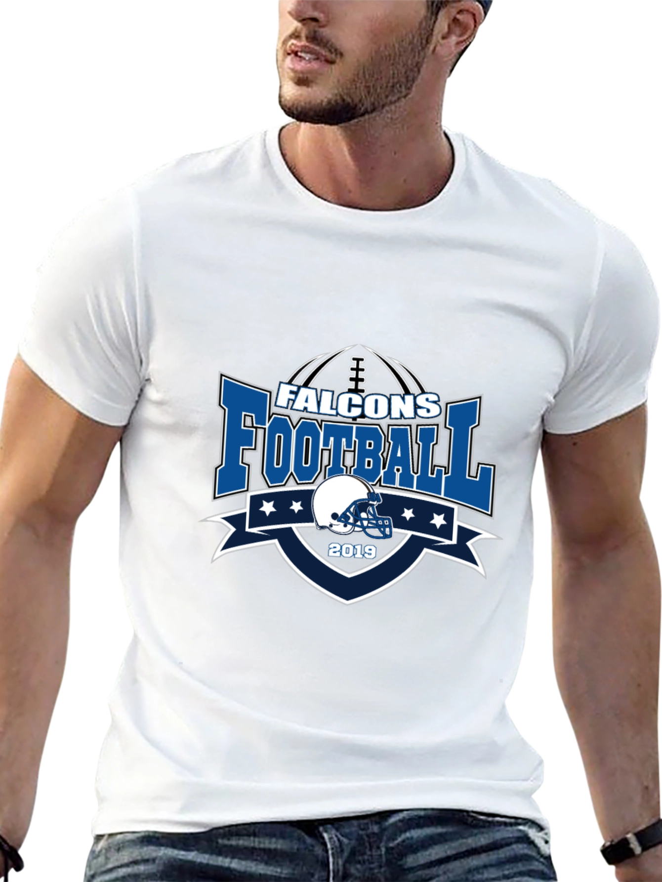 Camiseta Negra Fútbol Americano Falcons 2019