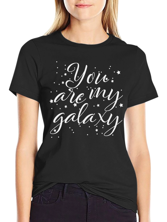 Camiseta Negra con Diseño You are my galaxy