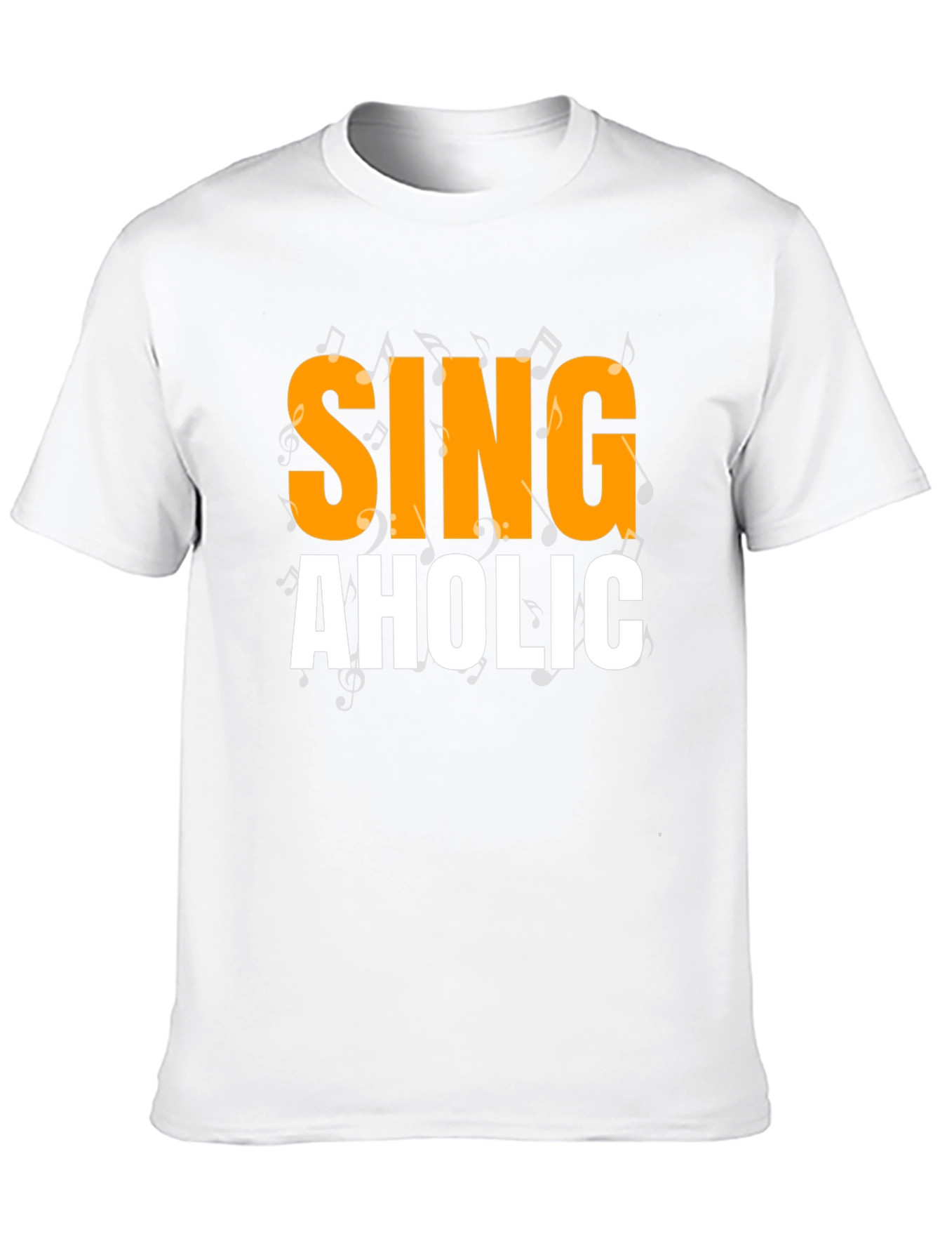 Camiseta Negra SINGAHOLIC para Amantes de la Música