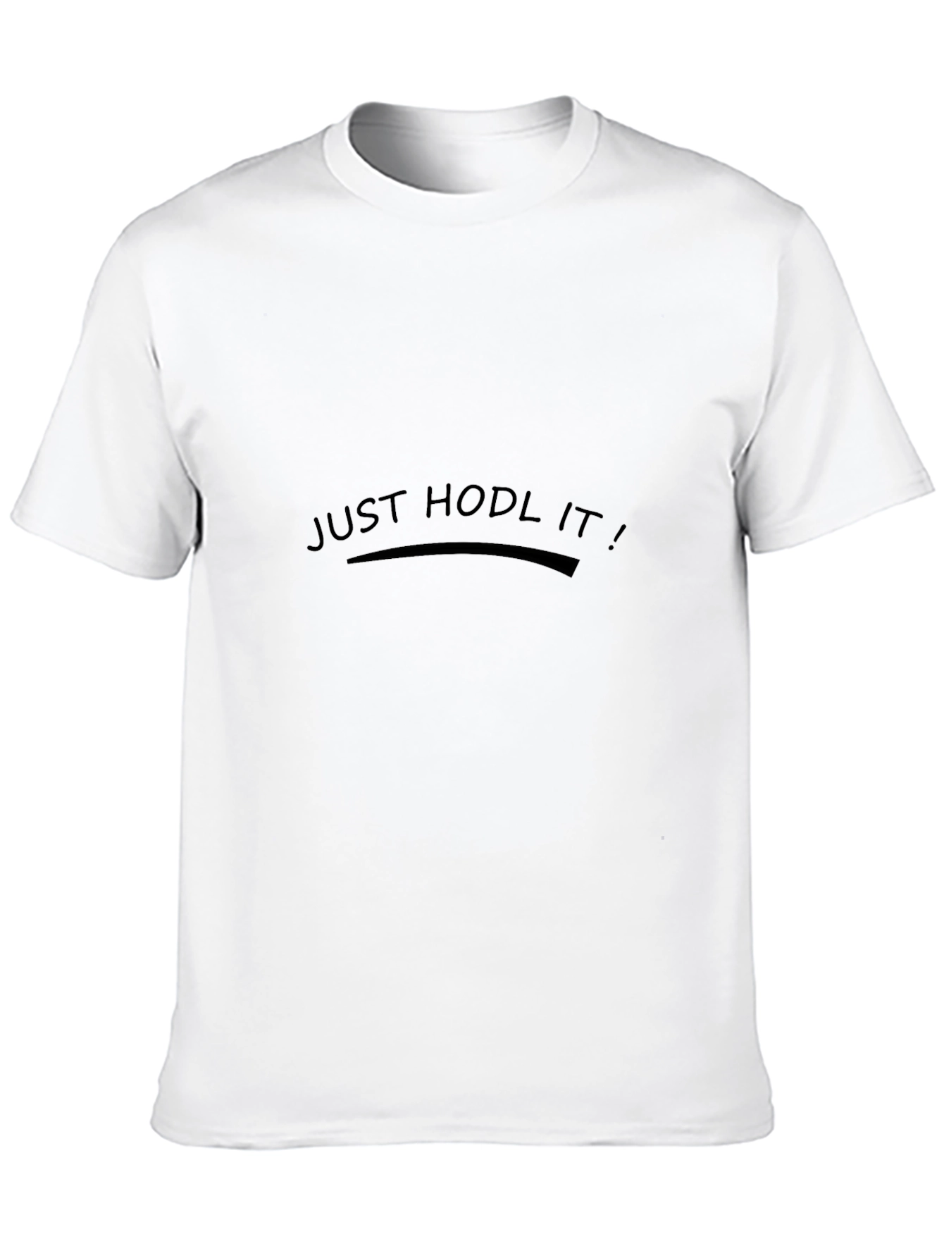 Camiseta Negra Just Hodl It! Casual
