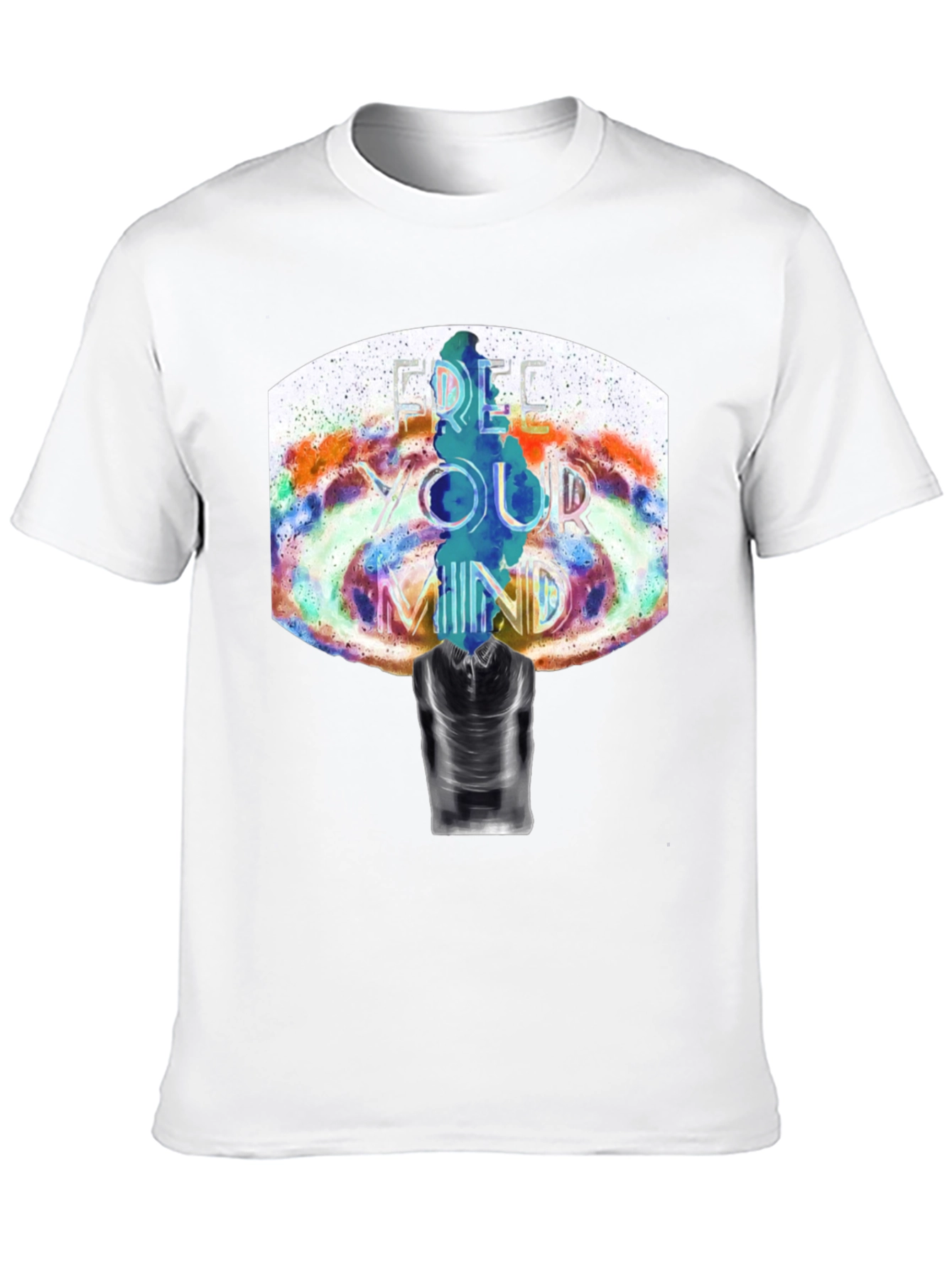 Camiseta Negra Estampada: Libera Tu Mente