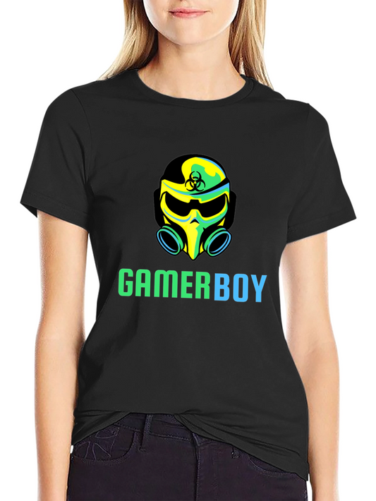 Camiseta Negra Gamerboy con Diseño Único