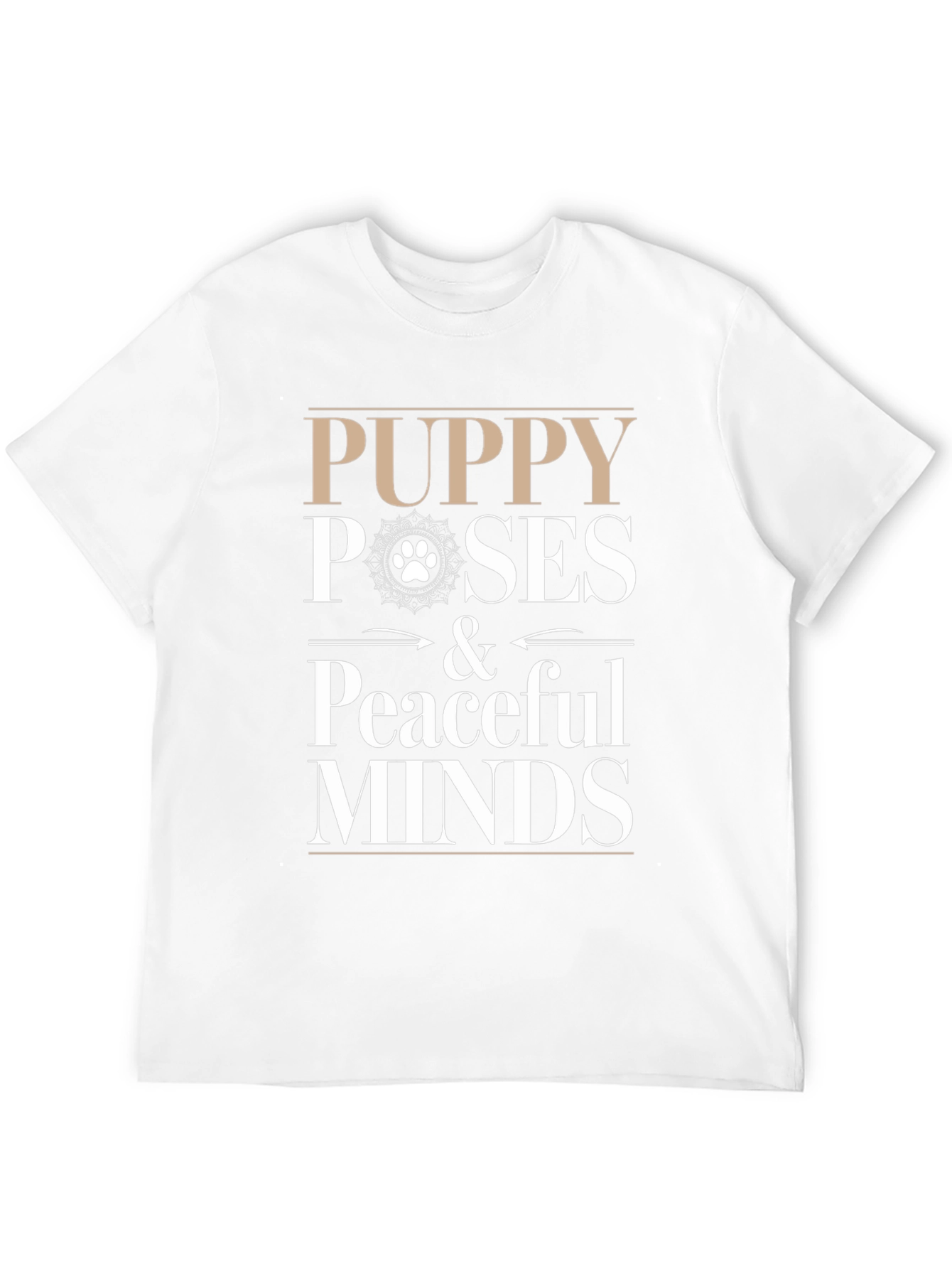 Camiseta Negra: Puppy Poses & Peaceful Minds