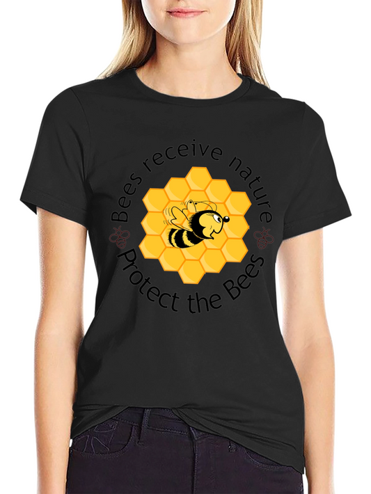 Camiseta Negra Protege las Abejas