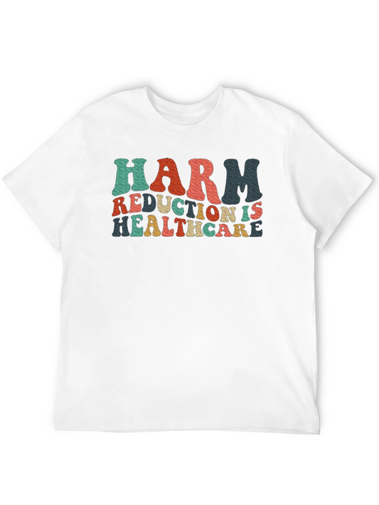 Camiseta Negra Harm Reduction Is Healthcare