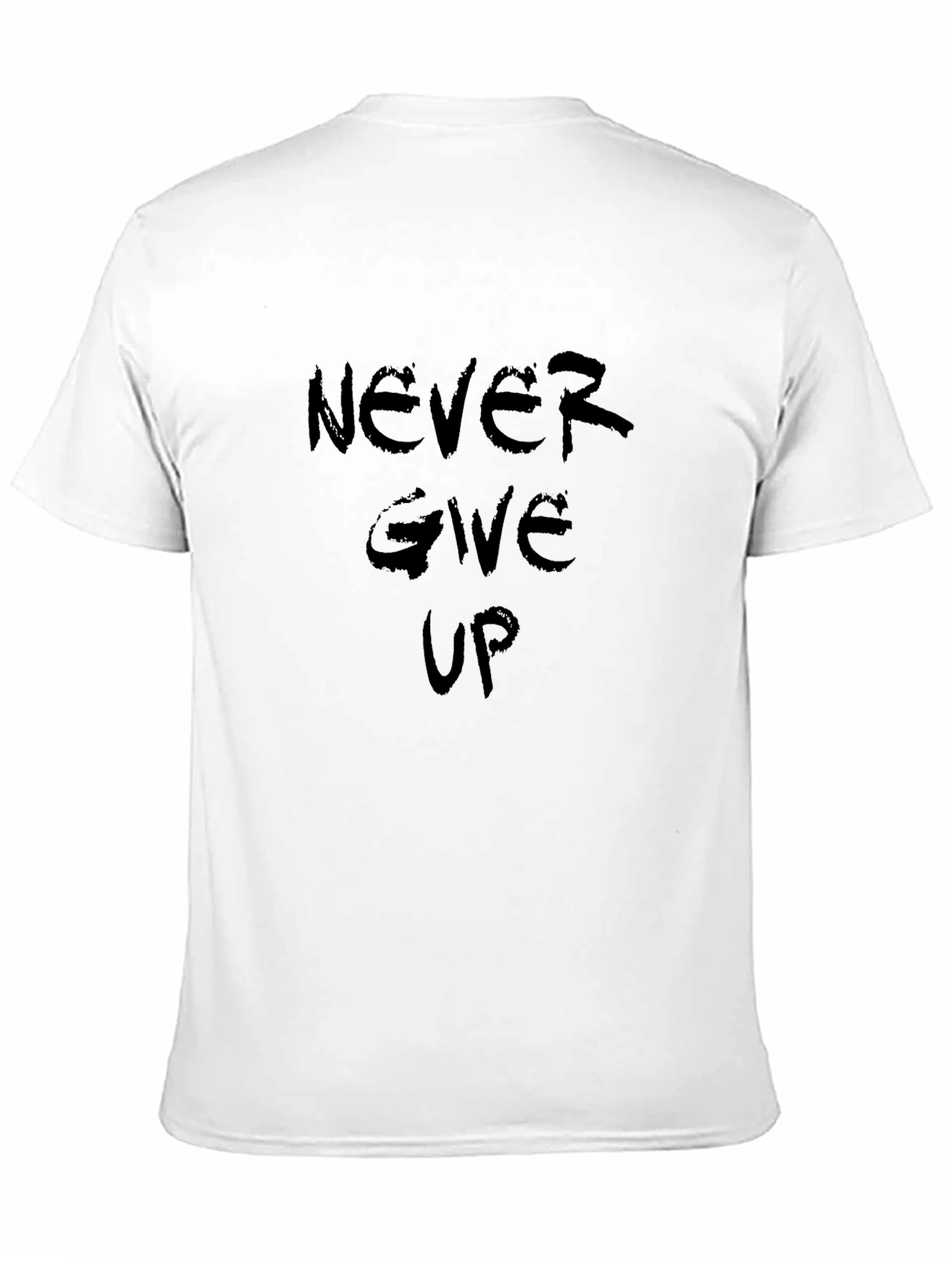 Camiseta Negra Hombre - Nunca te rindas