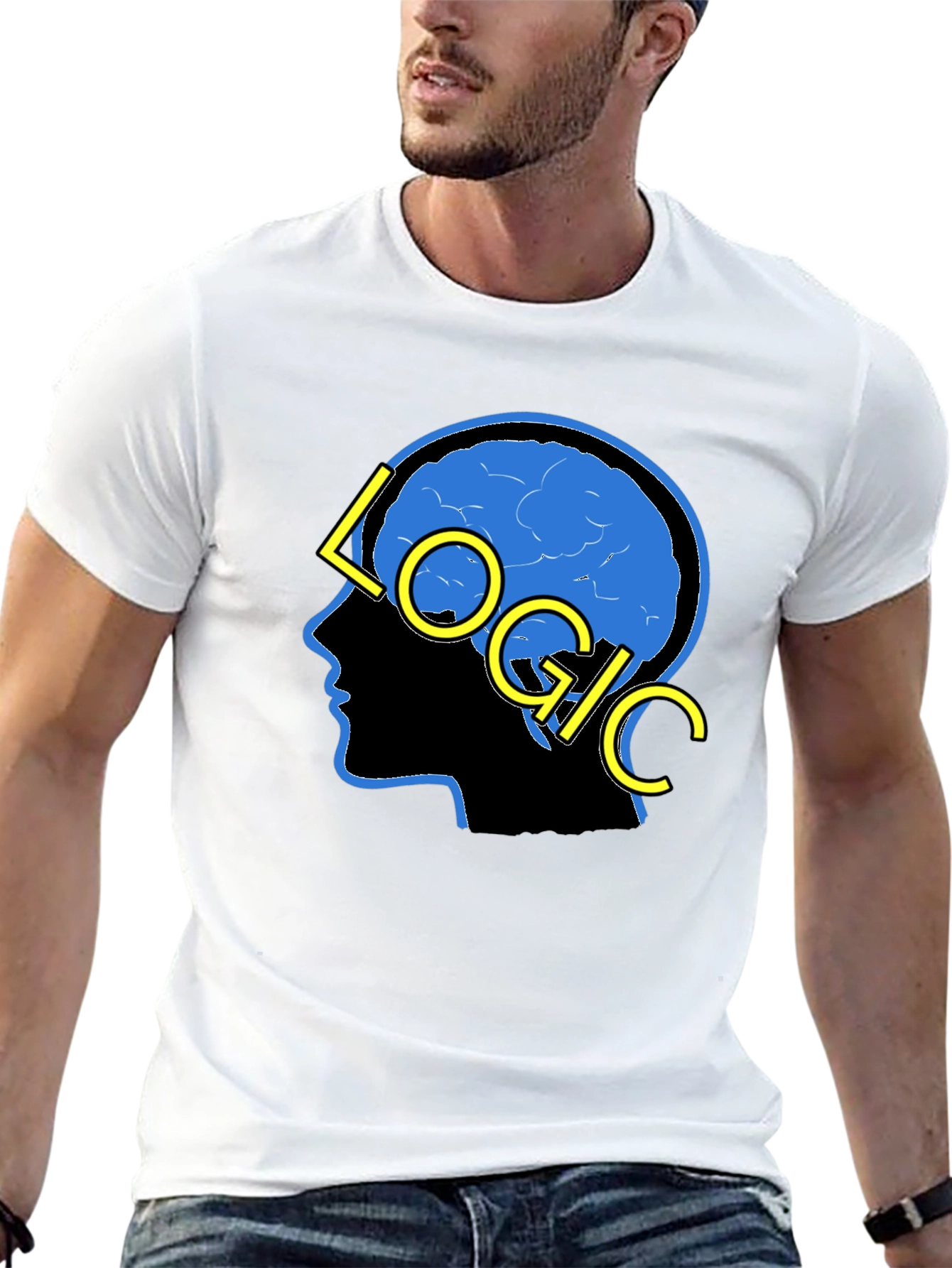 Camiseta Negra Logic para Hombre