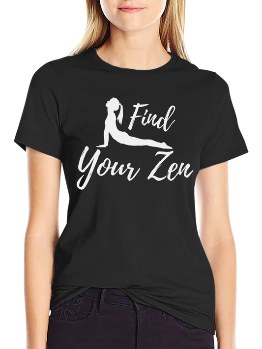 Camiseta Negra Yoga Find Your Zen para Hombre