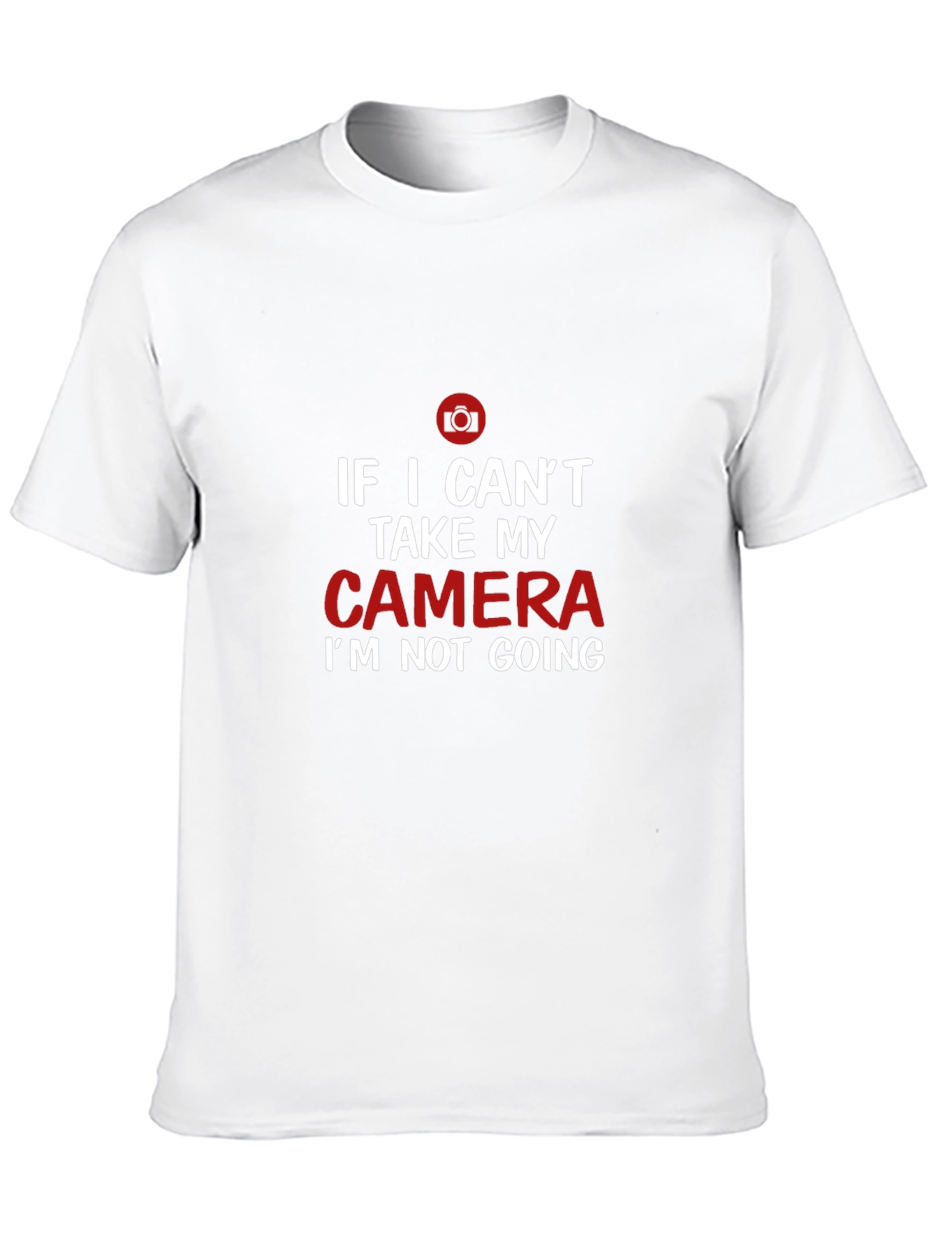 Camiseta Negra con Diseño de Cámara para Fotógrafos