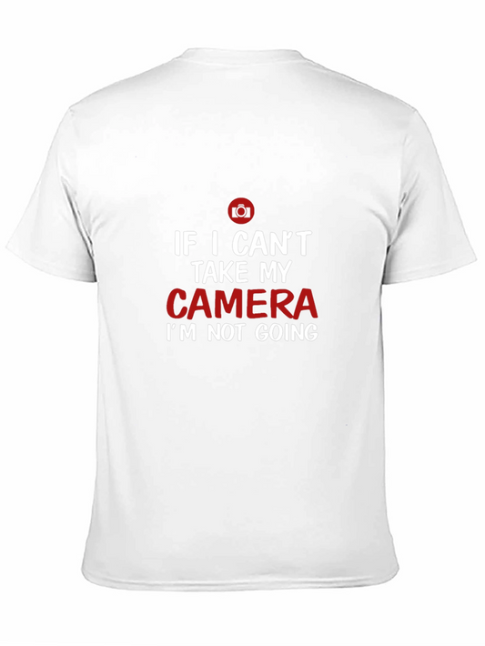 Camiseta Negra con Diseño de Cámara para Fotógrafos