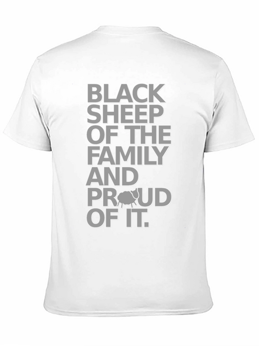 Camiseta Oveja Negra con Diseño Gráfico para Hombre