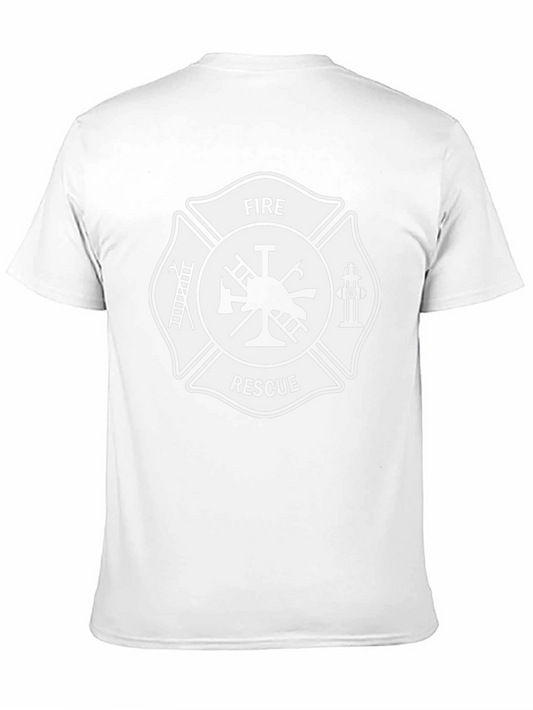Camiseta Negra Bomberos Rescate