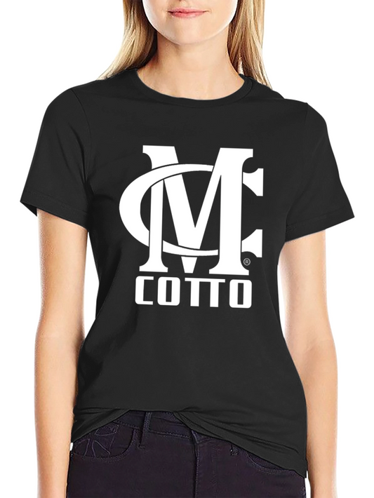 Camiseta Negra MC Cotto Estampada Hombre