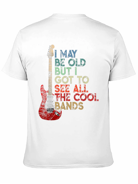Camiseta Negra Guitarra Rock I May Be Old