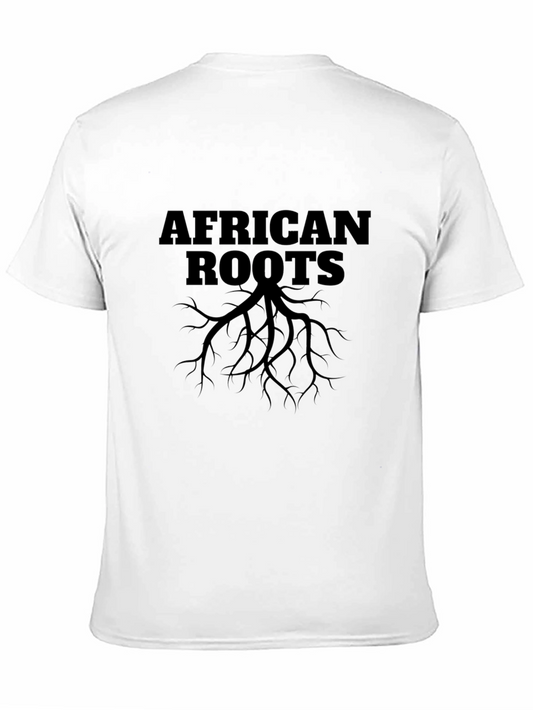 Camiseta Negra Raíces Africanas para Hombre