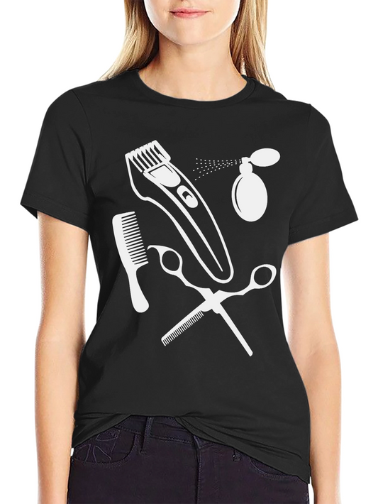 Camiseta Negra Estampado Barbero