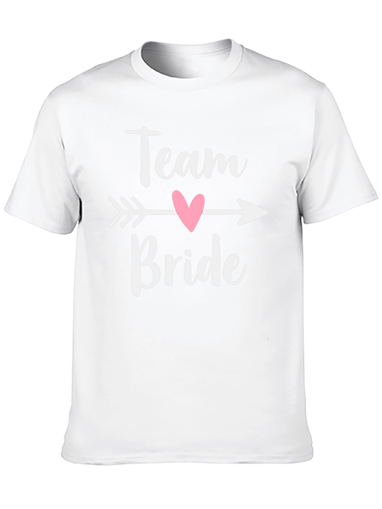 Camiseta Negra Team Bride con Corazón