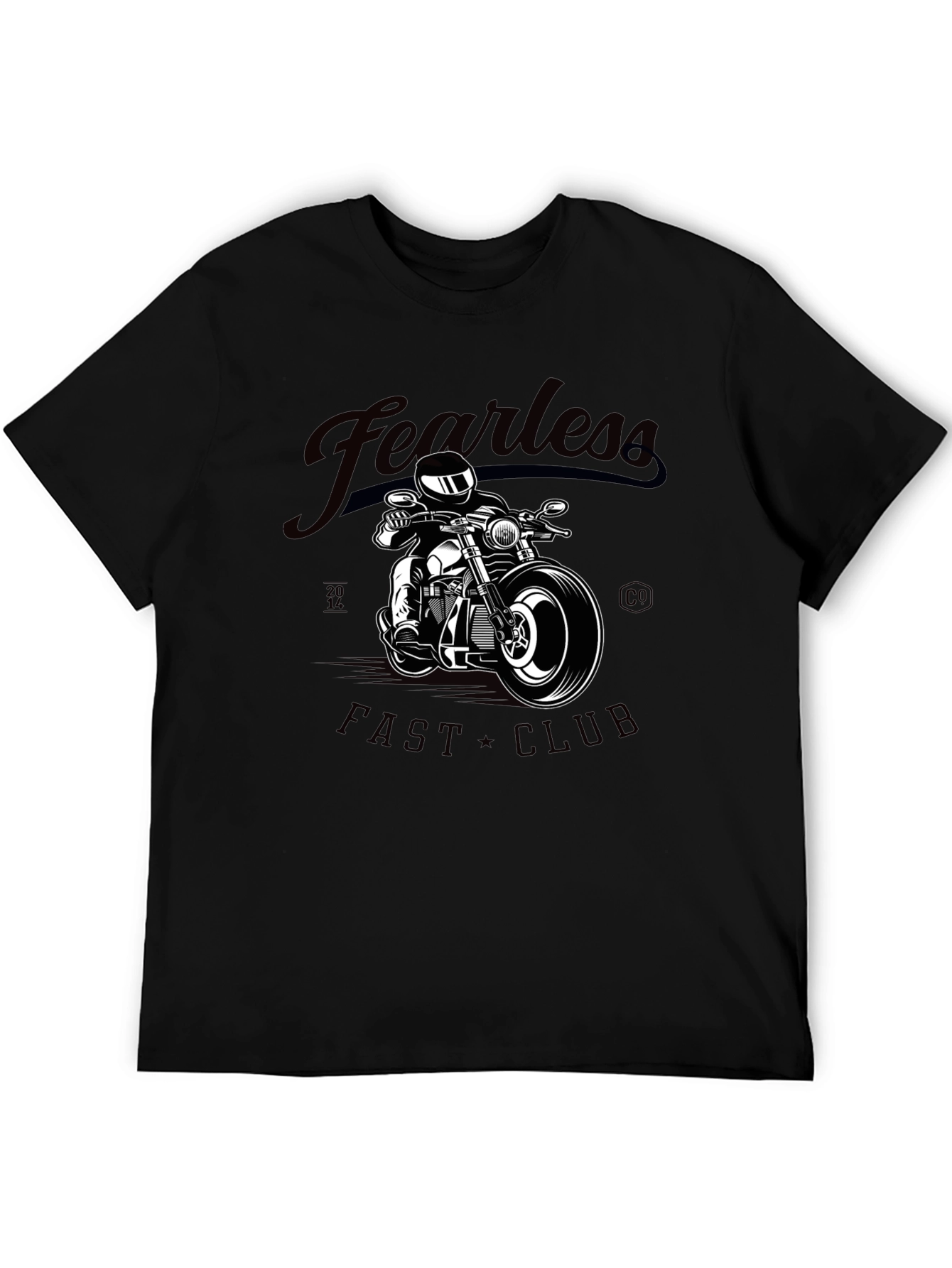 Camiseta Negra Fearless Fast Club para Hombre