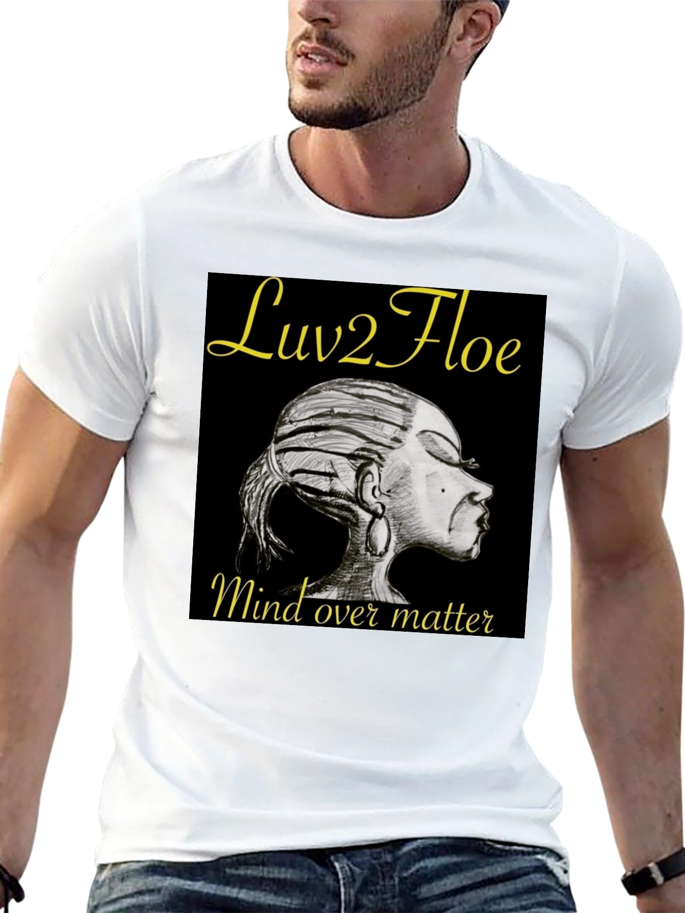 Camiseta Negra Luv2Floe: Mind Over Matter