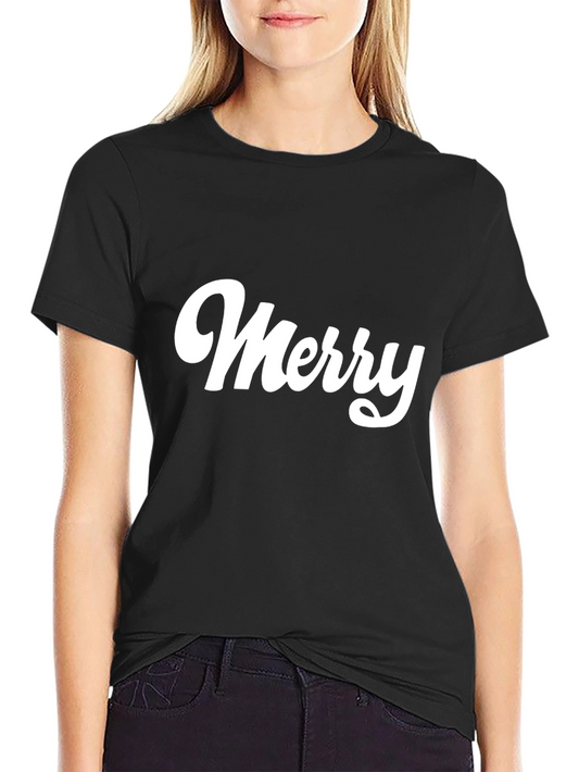 Camiseta Negra Merry - Estilo Casual