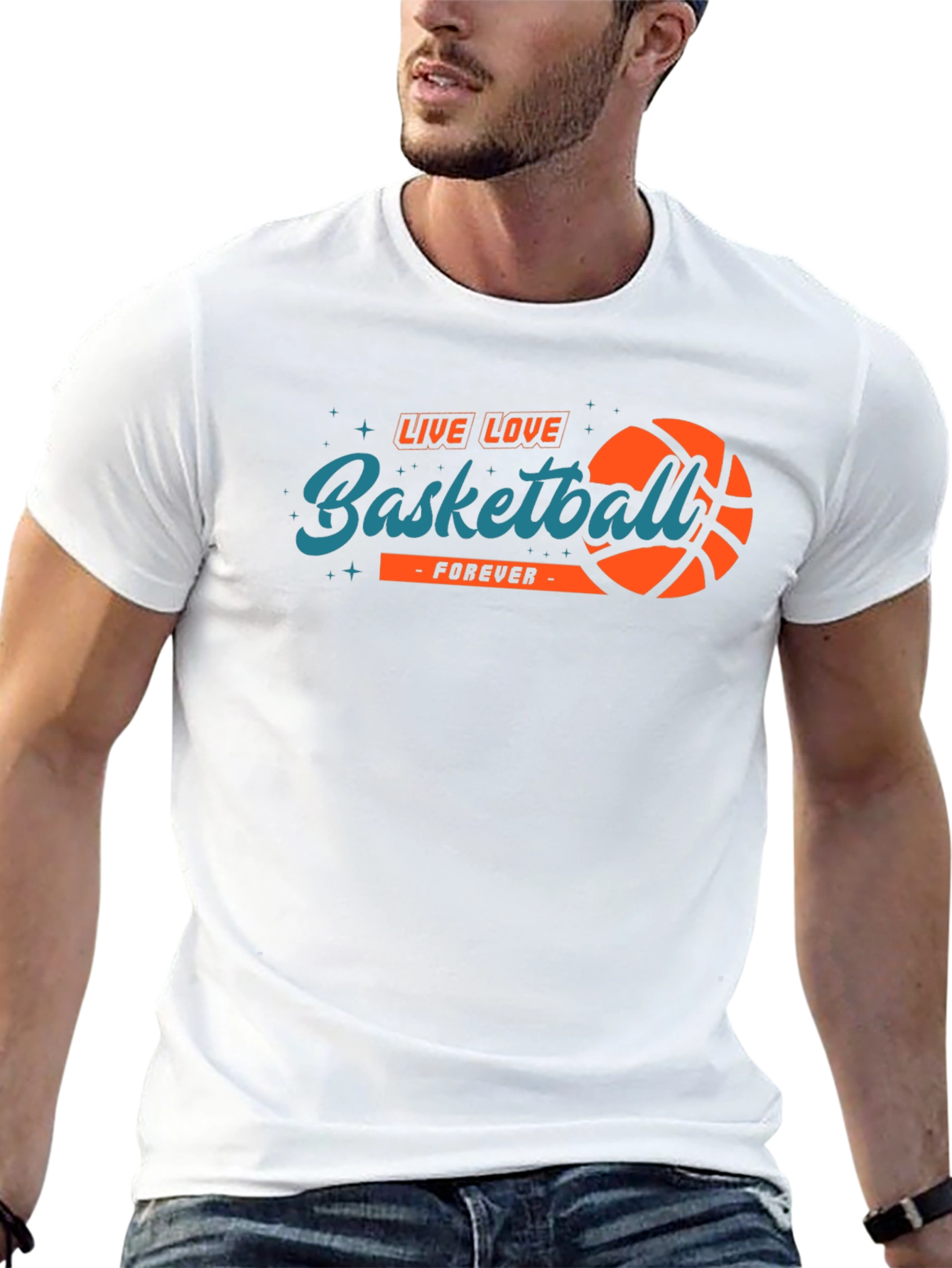 Camiseta Negra Baloncesto Para Siempre