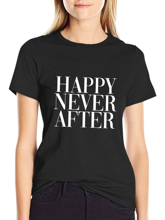 Camiseta Negra Hombre - Happy Never After