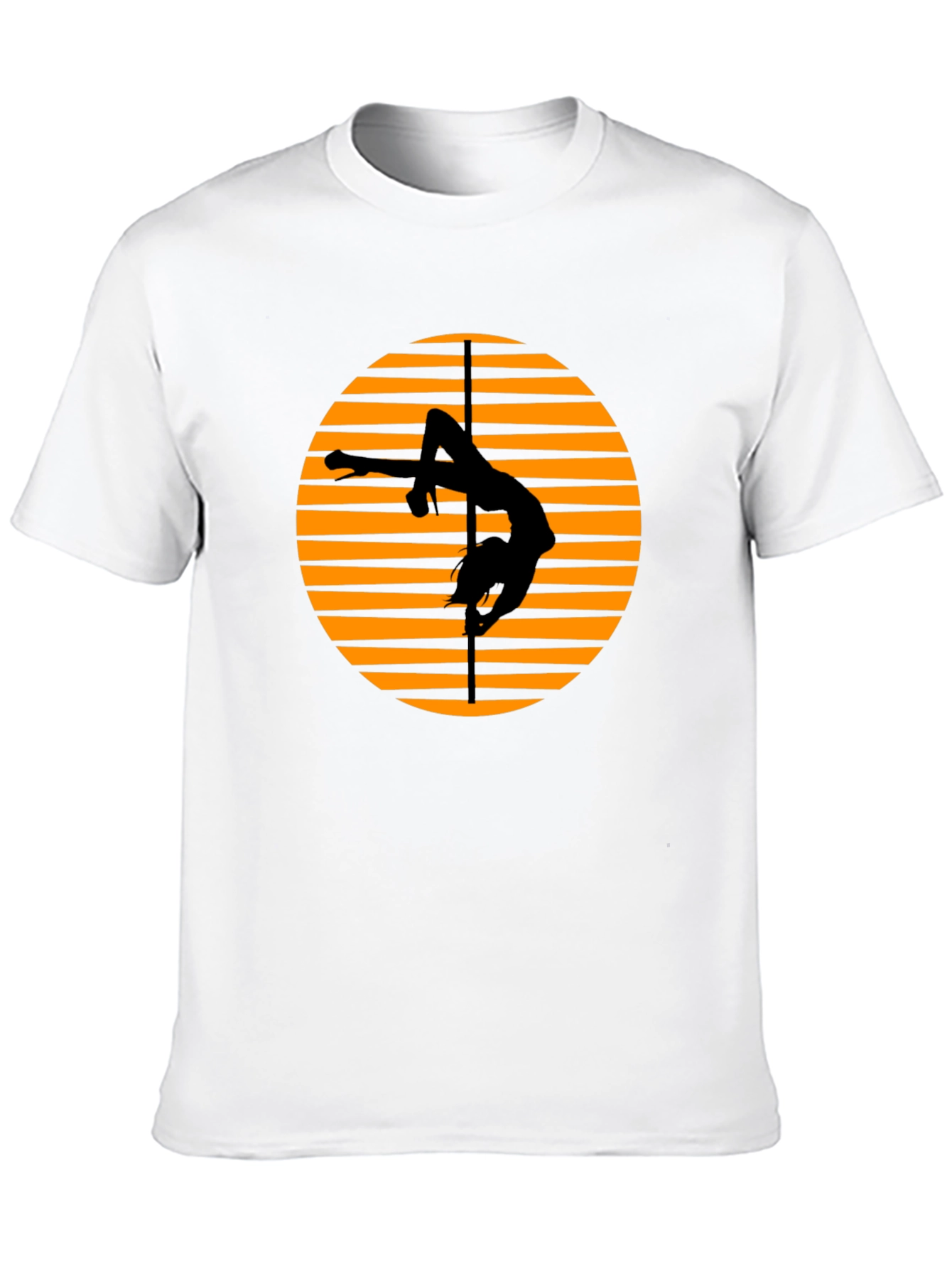 Camiseta Negra con Diseño de Pole Dance