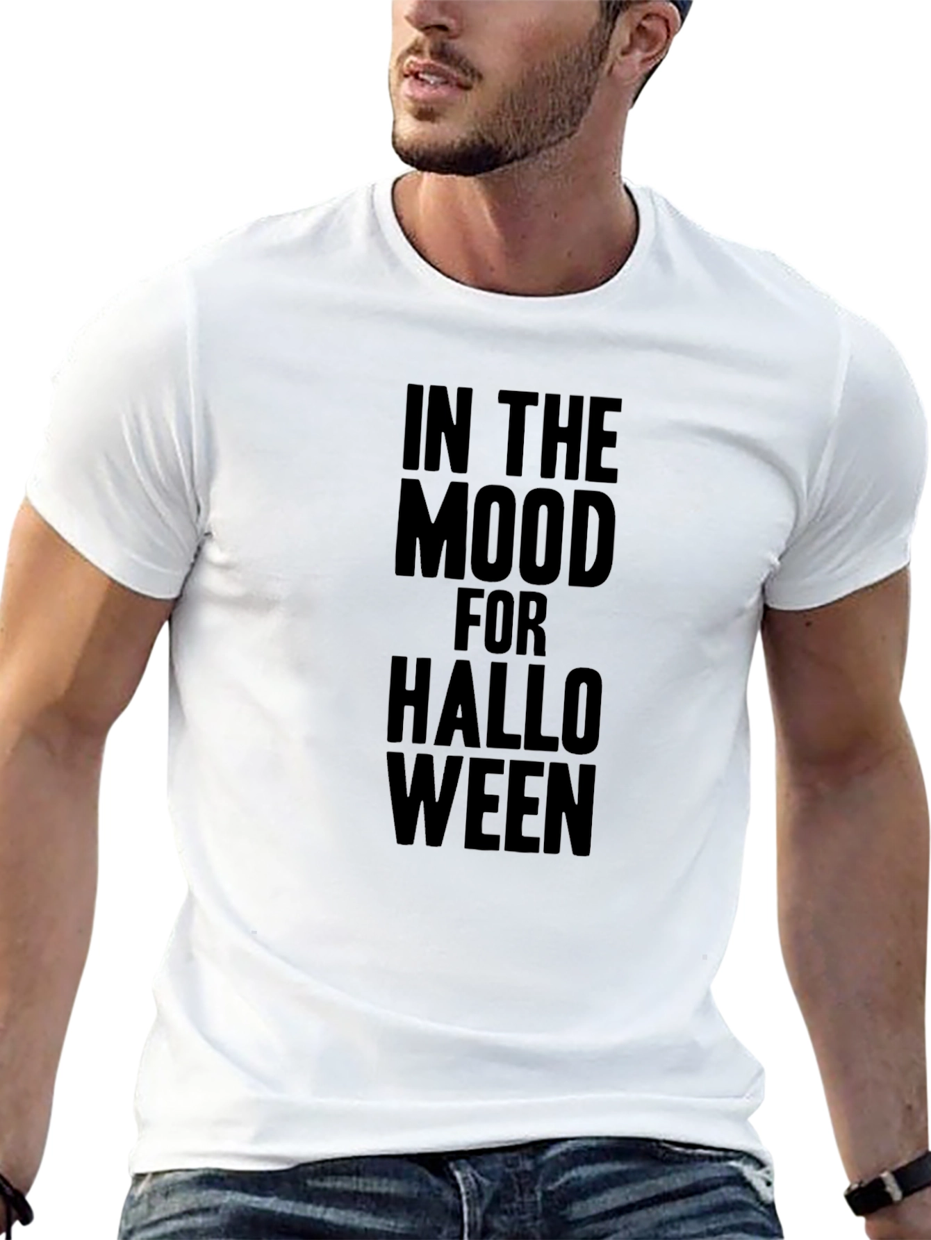 Camiseta Negra: En Modo Halloween