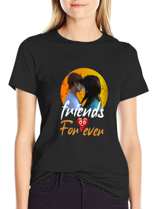 Camiseta Negra Friends Forever