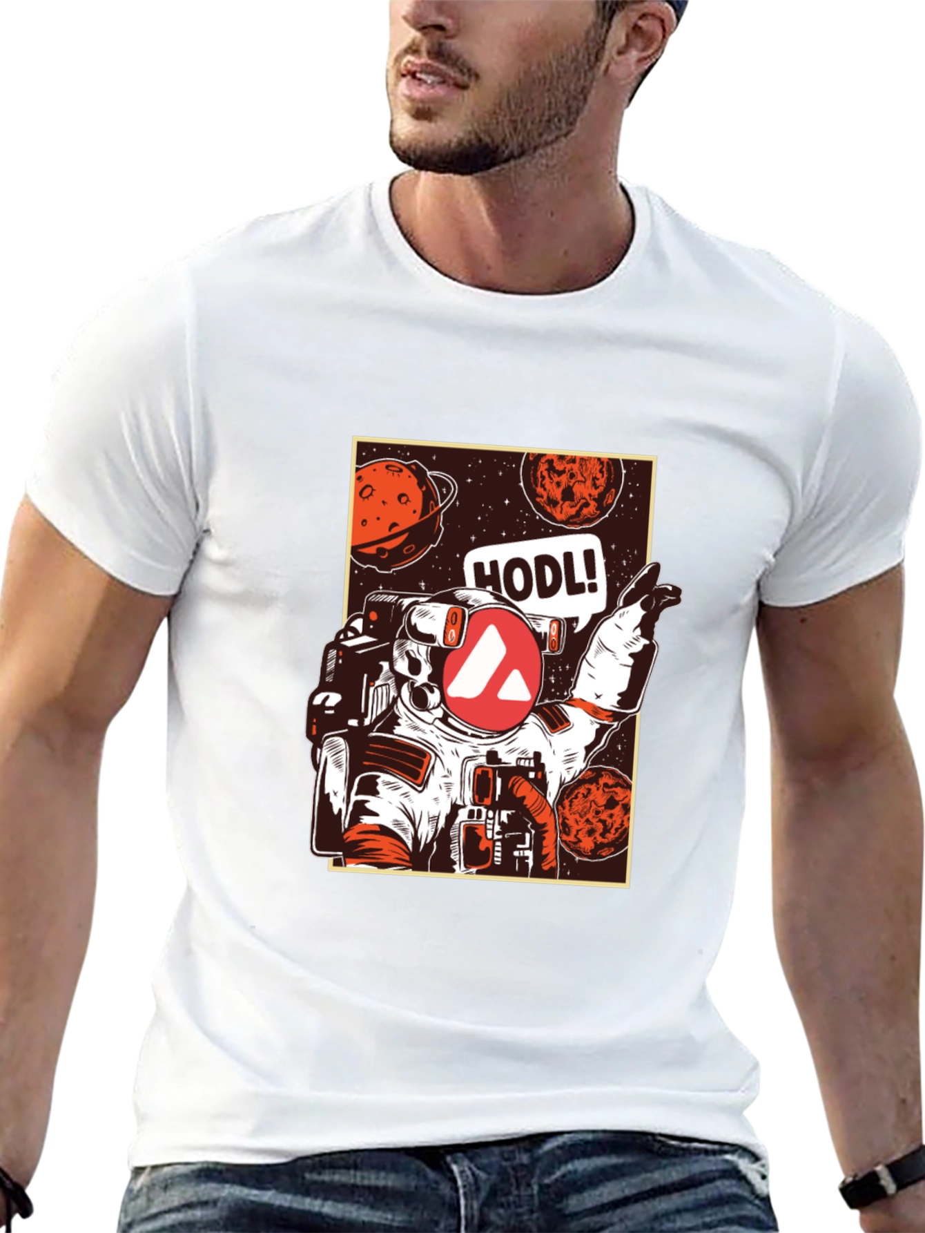 Camiseta Negra Espacial HODL