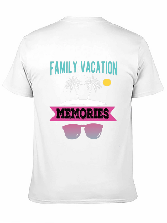 Camiseta Vacaciones Familiares con Diseño de Playa