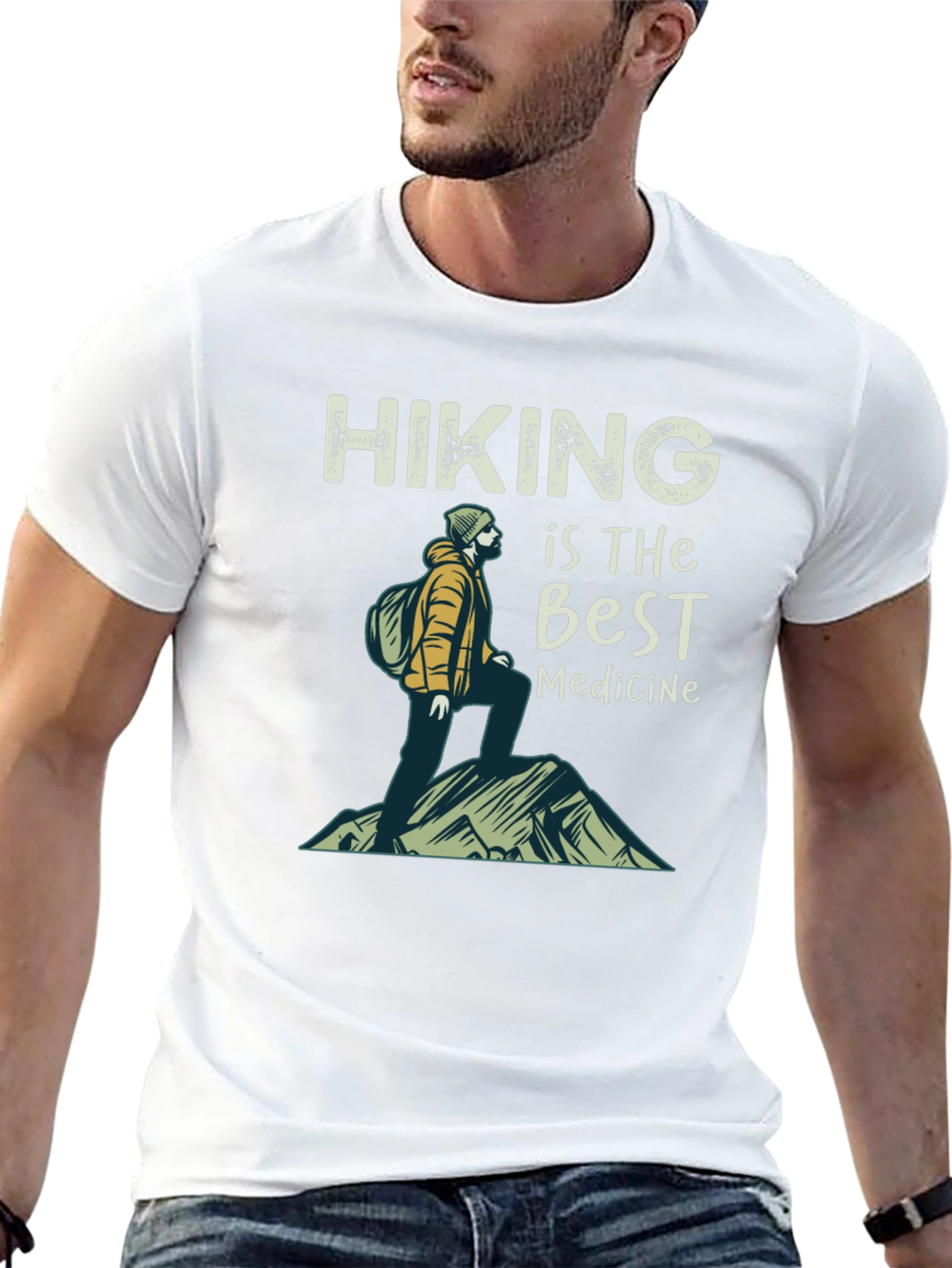 Camiseta Hiking is the Best Medicine