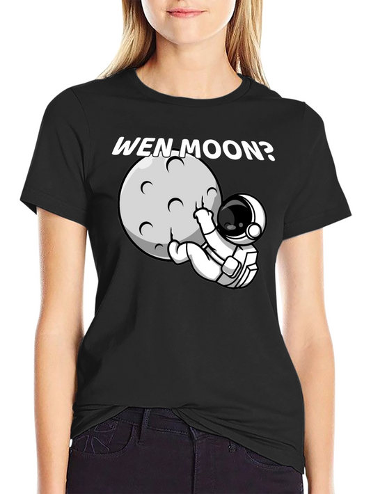 Camiseta Negra Wen Moon? Astronauta