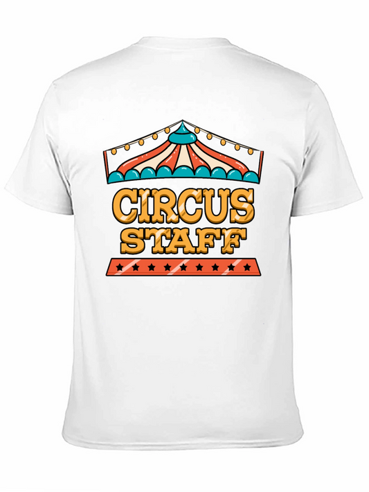 Camiseta Negra Circus Staff - Diseño Divertido