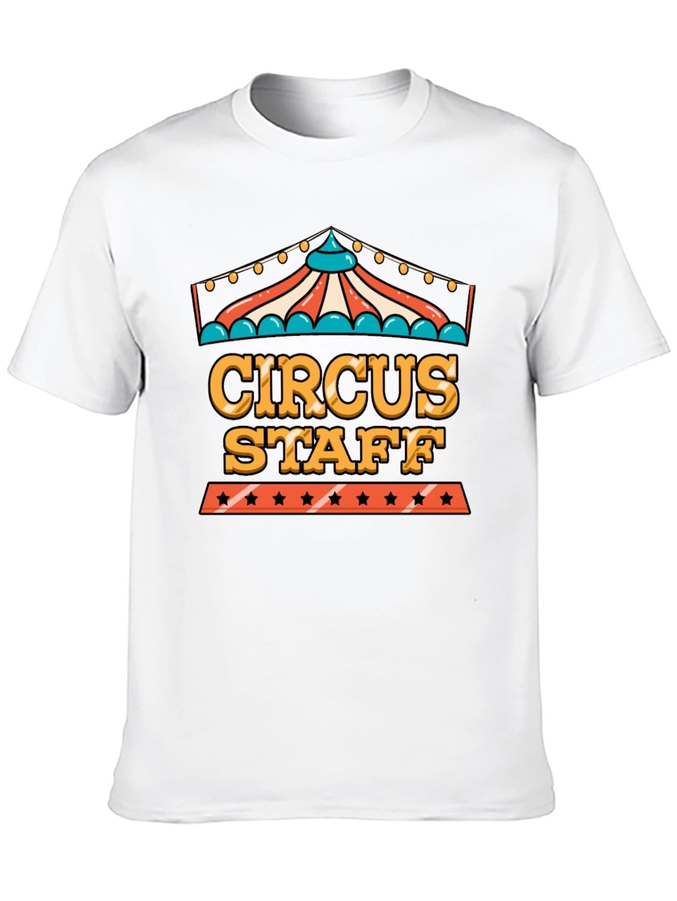 Camiseta Negra Circus Staff - Diseño Divertido