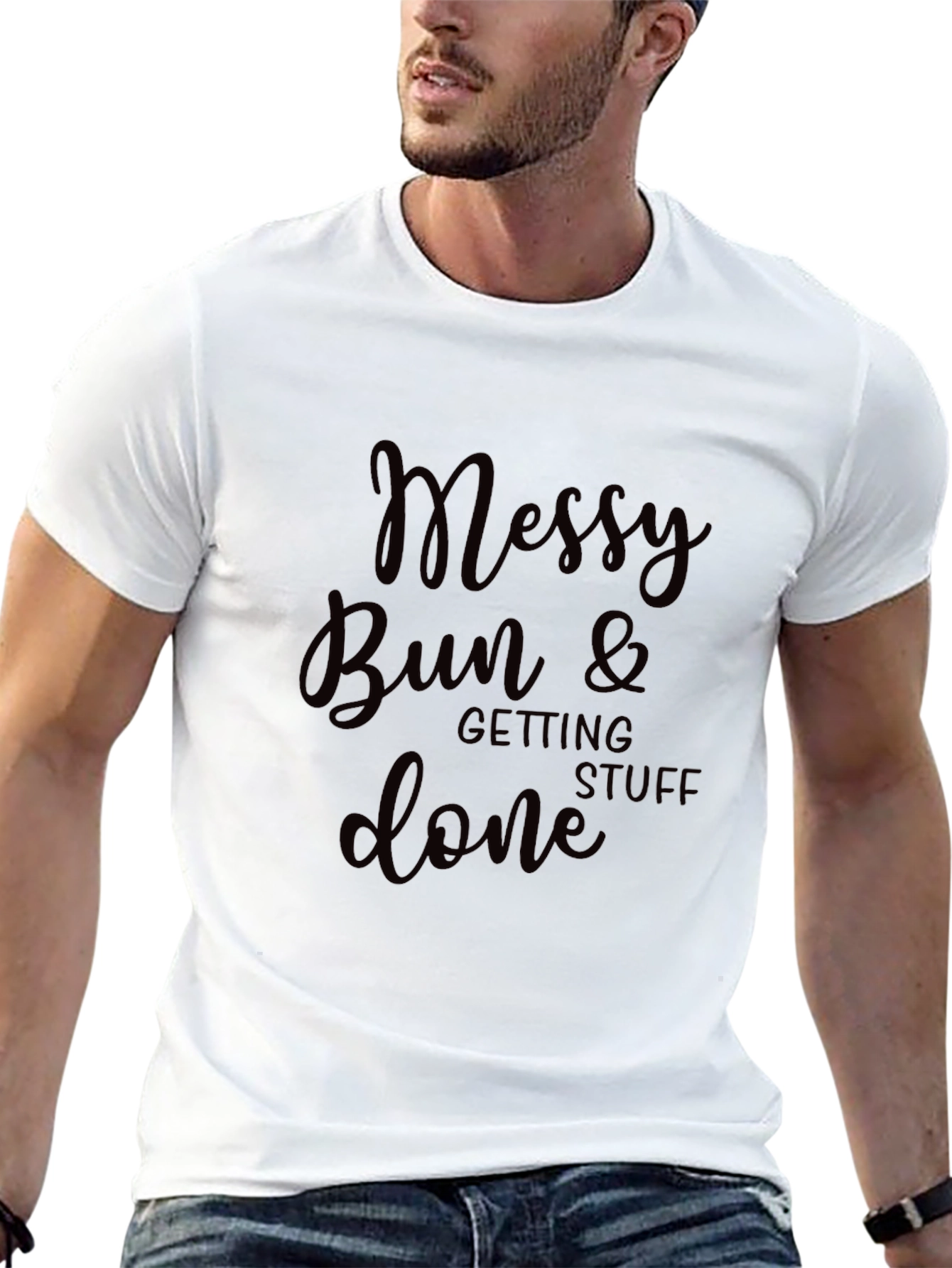 Camiseta Negra Messy Bun & Getting Stuff Done