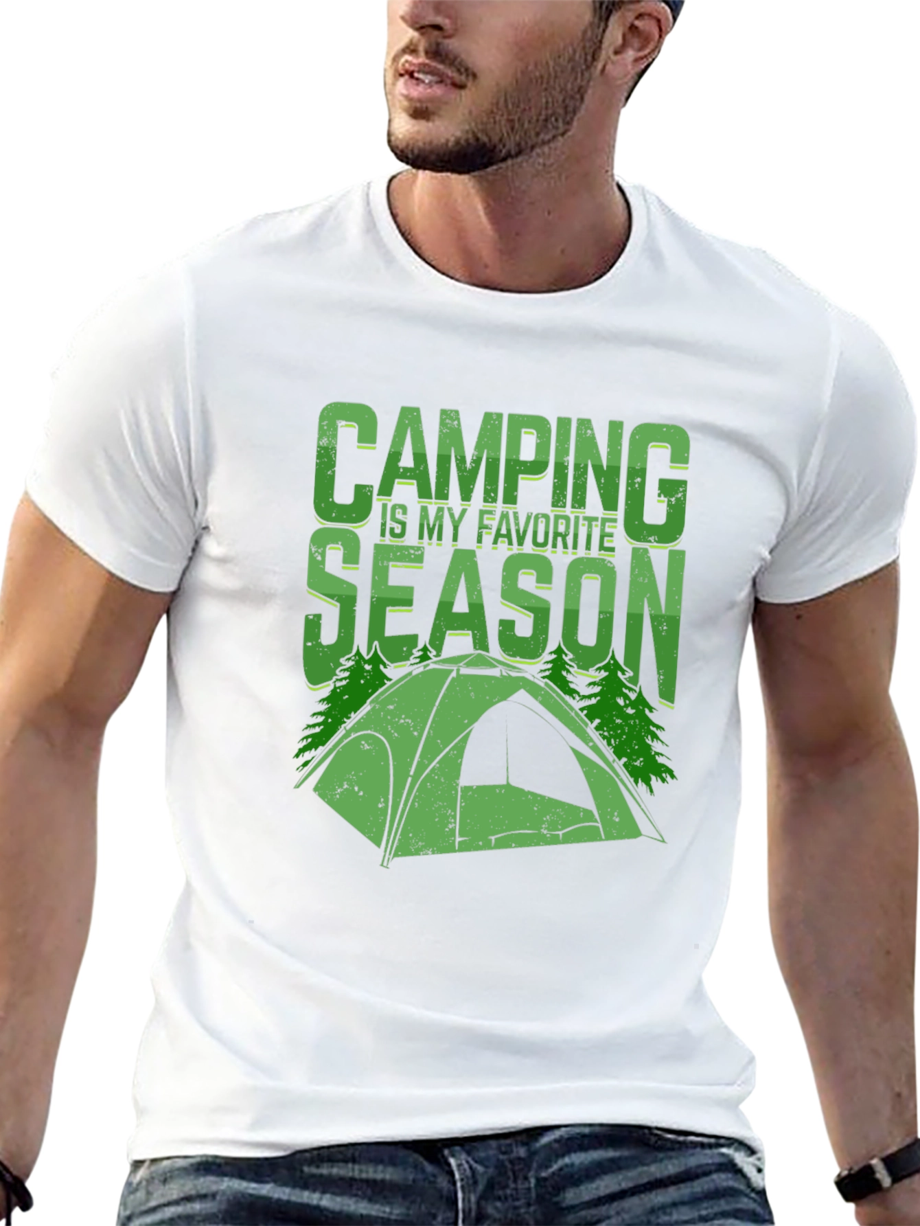 Camiseta Negra Camping is my Favorite Season