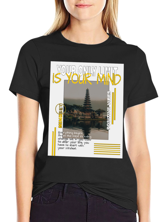 Camiseta Negra Motivacional: Tu Mente es el Límite