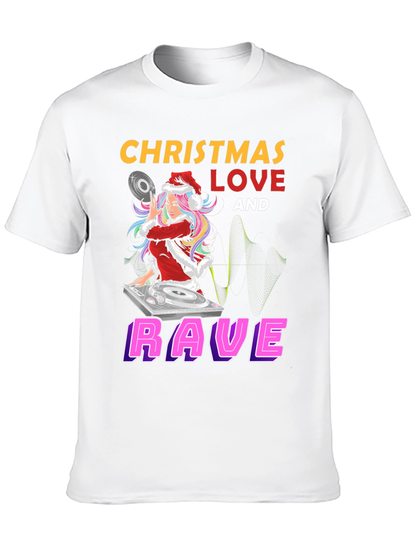 Camiseta Navideña Rave Love